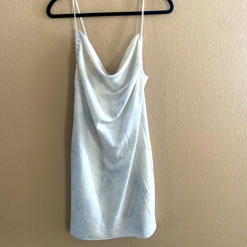 Marble slip dress